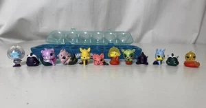 Lot Of 12 Hatchimals Colleggtibles Mini Figures With Blue Storage Egg Carton - Picture 1 of 7