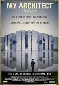 MY ARCHITECT DS ROLLED ORIGINAL ONE SHEET MOVIE POSTER LOUIS KAHN DOCU (2003) - Picture 1 of 1