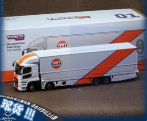 1/64 Tarmac Works Gulf Transport Vehicle Mitsubishi Box Truck Heavy Truck - Picture 1 of 3