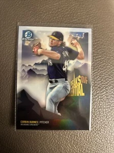 2018 Bowman Chrome Peaks of Potential Corbin Burnes Milwaukee Brewers #PP-CB - Picture 1 of 2