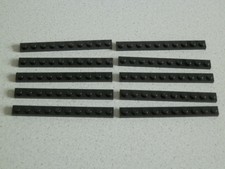 LEGO 4477 # 10 x Basic piatto PIASTRINE PIASTRE 1x10 NERO 10040 6285 75159
