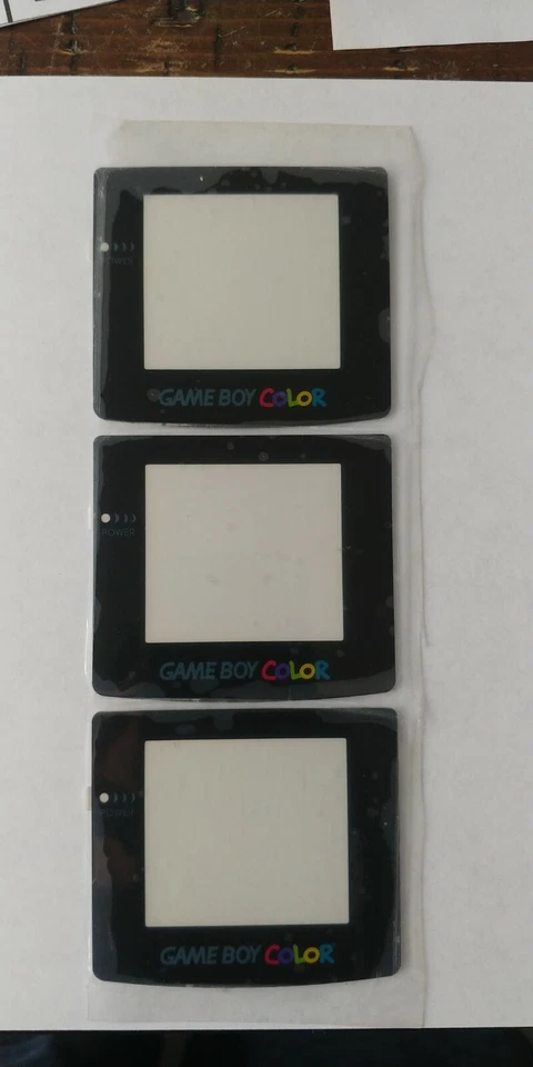 GBC Plastic Replacement SCREEN LENS COVER w logo Nintendo Game Boy Color console - Image 1 of 1