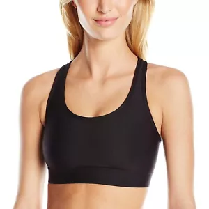 Hanes Women’s Wireless Racerback Compression Support Sports Bra Black (Small) S - Picture 1 of 5