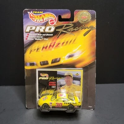 Team Hot Wheels 1997 Edition Nascar Pro Racing Car Pennzoil Johnny Benson w Card — 第 1/4 张图片
