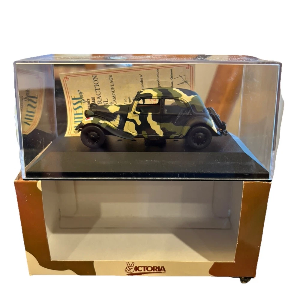 Victoria 1/43 RMV99002 Citroen Traction 11BL 1938 Ejército Francés Vitesse Group Nuevo en Caja Foto 1 de 1