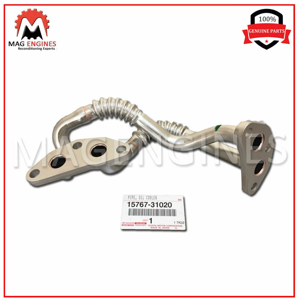 15767-31020 TUBO ENFRIADOR DE ACEITE DE MOTOR ORIGINAL OEM - SIENNA HIGHLANDER LEXUS RX350 Foto 1 de 4