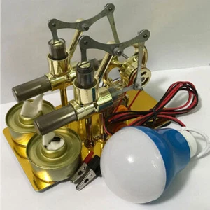 Balance Sterling Engine Miniature Model Steam Power Experimental Toy Model Prop - Picture 1 of 7