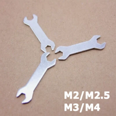 M2/M2.5  M3/M4 Open-ended Nut Small Wrench Spanner Lever Ultra-thin Wrenchs Tool - Image 1 of 4