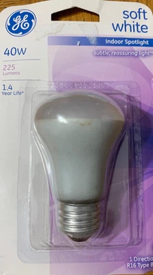 GE Soft White 40W Light Bulb Indoor Spotlight-Brand New-SHIPS N 24 HOURS - Image 1 of 2