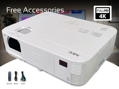 Durable NEC Up to 8000h Lamp Life Design DLP Projector 3200 Lumens 2160p w/Kit🌟 - Image 1 of 4