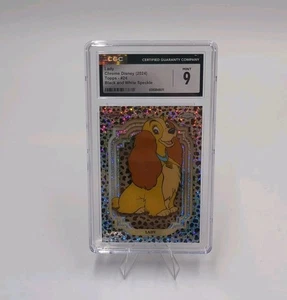 2024 Topps Chrome Disney Lady Black and White speckle Dalmatian /101 CGC 9 - Picture 1 of 2
