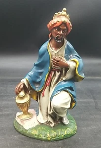 Euromarchi Nativity Wise Man King Figurine Italy Paper Mache   6.5" - Picture 1 of 6