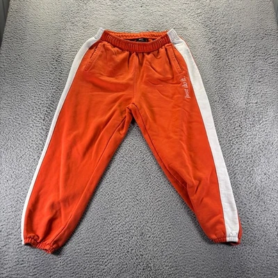 Pantalones de chándal vintage Nike para hombre medianos naranja mezcla de algodón bloque de color solo hazlo Foto 1 de 4