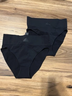 Adidas Mujer Sin Costuras Pierna Alta Calzoncillo Estilo-4A4H62, Negro, 2 Pares Grandes Foto 1 de 4