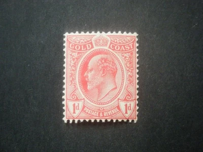 Gold Coast KEVII 1908 1d красный SG70 LMM - Изображение 1 из 2
