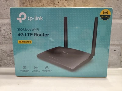 New TP-Link TL-MR6400 300mbps Wireless N 4G LTE Nano Sim Card Router Ver 7.0 - Image 1 of 4