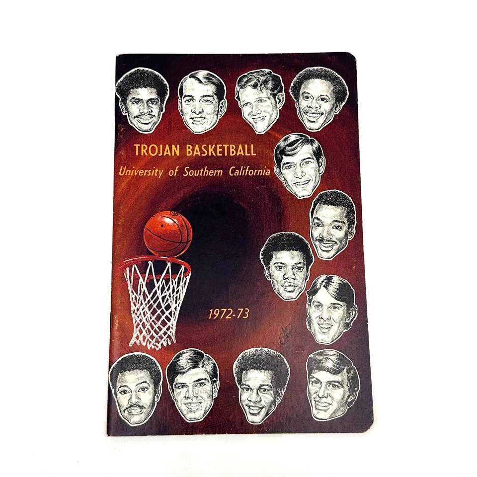 1972-73 USC Trojan Basketball Media Guide Vintage NCAA College Sports Booklet - Image 1 of 2