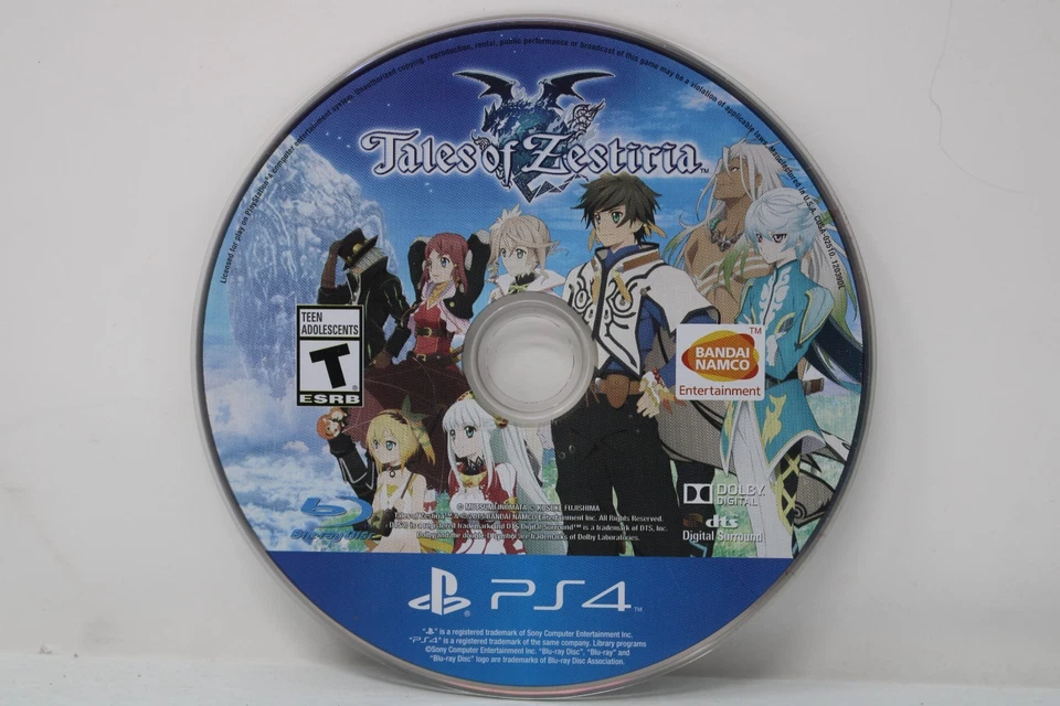 Tales of Zestiria (Sony PlayStation 4, 2015) DISC ONLY - Image 1 of 1