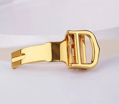 Cartier Oro Despliegue Hebilla 14mm - Excelente Estado, Acabado Pulido Foto 1 de 3