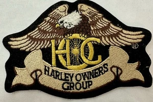 Harley Davidson Owners Group Patch HOG Eagle Motorcycle Jacket 11cm X 8cm - Picture 1 of 2