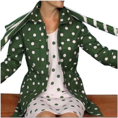 Chaqueta utilitaria halógena x Atlantic-Pacific verde oliva lunares talla pequeña nueva sin etiquetas Foto 1 de 4