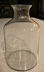  West Elm Clear Glass Vase Beaker - Picture 1 of 3