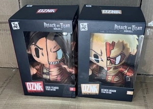 YuMe ATTACK ON TITAN 7in DZNR EREN YEAGER and REINER BRAUN Titan Edition #29 #30 - Picture 1 of 5