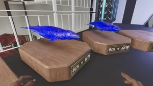 Par de Basilosaurus azul macizo completamente crecido Ark ASA Ascendido Pve niveles 317 - Imagen 1 de 3
