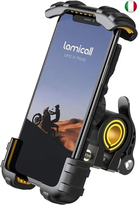 Lamicall Supporto Telefono Bicicletta, Supporto Telefono Motociclo - Manubrio - Immagine 1 di 4