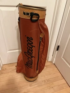 💙RARE Vintage MacGregor Golf Club Cart / Carry Orange Golf Bag - Picture 1 of 9