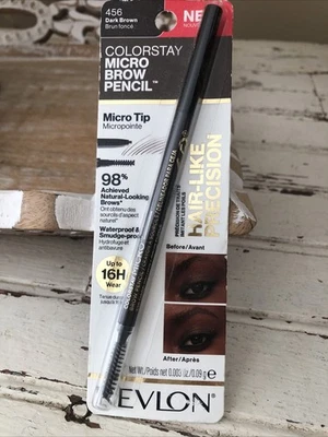 Revlon ColorStay Micro Brow Pencil Dark Brown Waterproof Eyebrow Filler - Image 1 of 4