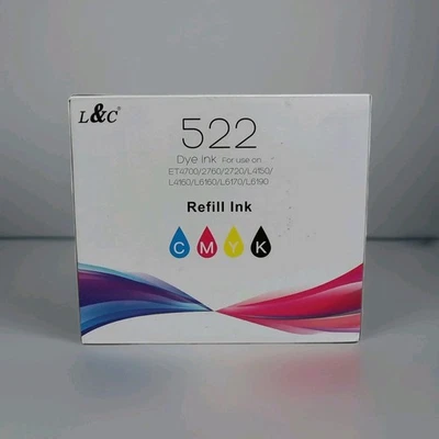 Repuesto de botella de tinta de recarga de alta capacidad para recarga de tinta compatible con Epson 522 Foto 1 de 4