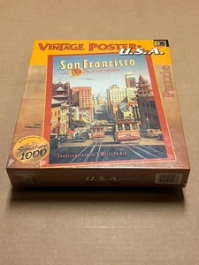BGI Puzzles 1000 Piece Vintage Posters USA San Francisco Lindbergh Line Sealed - Picture 1 of 6