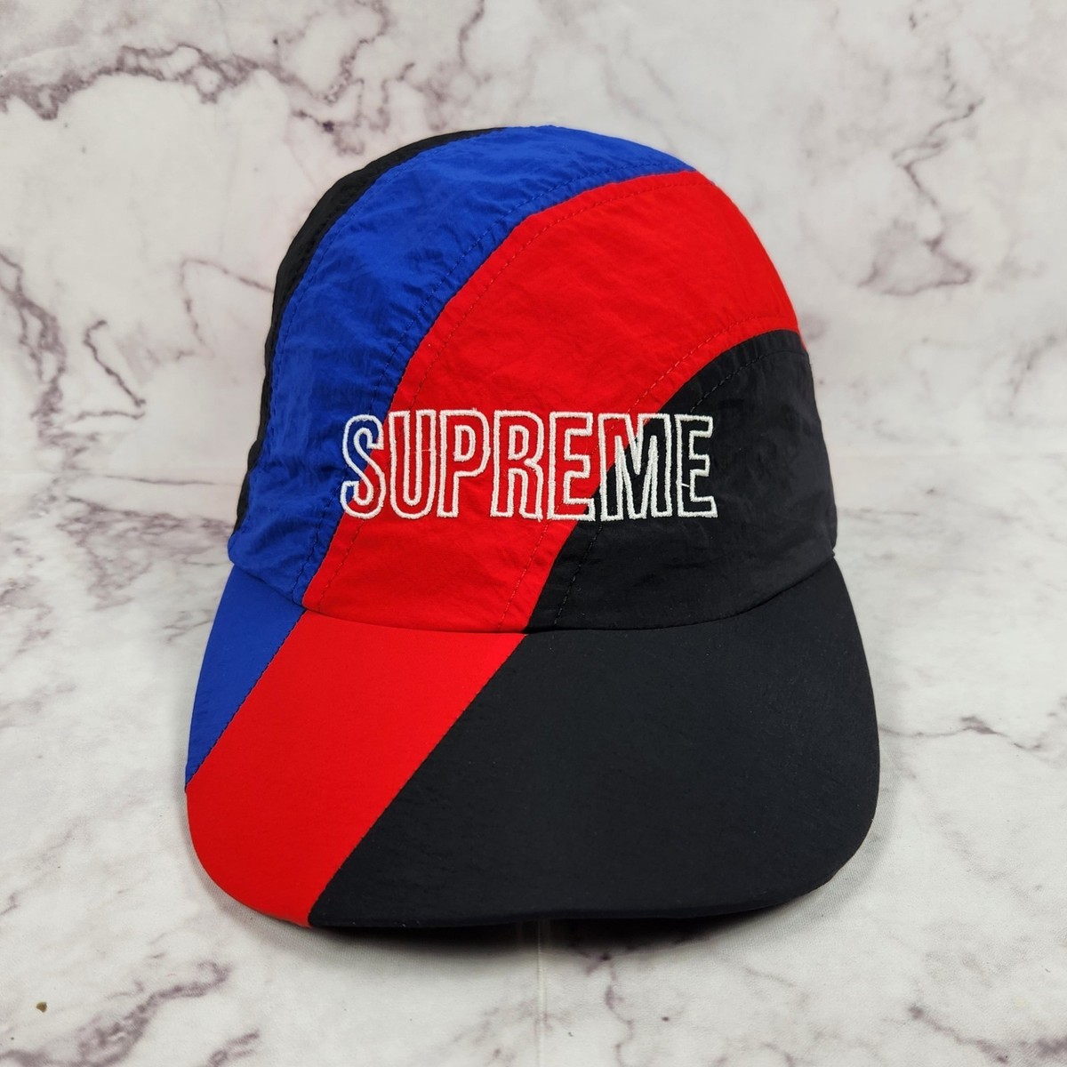 新品　シュプリーム Supreme Stripe Nylon Hat CAP Supreme Diagonal Stripe Nylon Hat (SS18) - $48