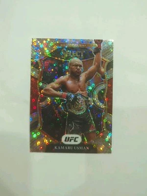 🇳🇬 🇺🇸 Kamaru Usman 2021 UFC Select H2 Exclusive Silver Disco Concourse #7 - Image 1 of 2