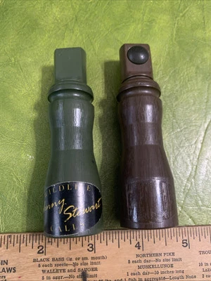 2 Vintage Johnny Stewart  PC-1 Predator Call & Other Stewart Call Variable Pitch - Image 1 of 4