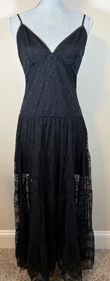 12th Tribe платье женщин средний мини с макси кружева наложение Whimsygoth богемное новый - Изображение 1 из 4