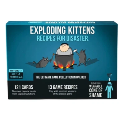 Exploding Kittens Recipes For Disaster Game Cone of Shame NEW w FREE Addl Game - Image 1 of 4