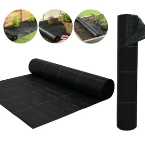 3.2Oz Heavy Duty Weed Barrier Landscape Fabric Ground Cover Landscape Block Mat - Picture 1 of 34