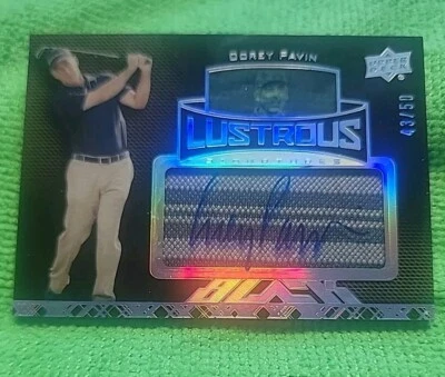 2014 Corey Pavin UD BLACK patch Auto 43/50 - BGS 9 - Auto Tournament Warn. - Image 1 of 4