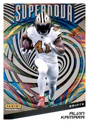 2021 Panini Instant #S16 Alvin Kamara Supernova New Orleans Saints Football Card - Image 1 of 2