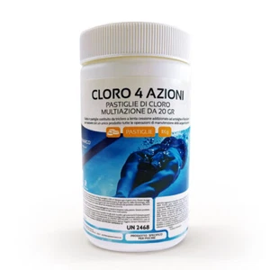 Pastiglie di cloro per piscina multifunzione da 20 gr San Marco 1Kg con antialga