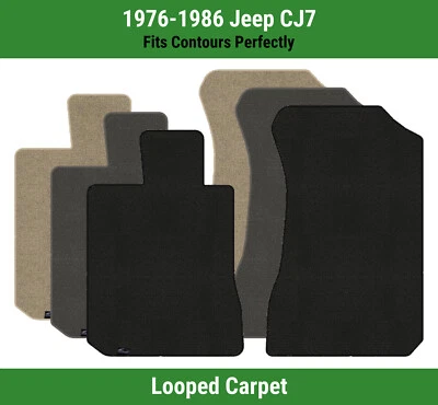 Lloyd Classic Loop Front Row Carpet Mats for 1976-1986 Jeep CJ7  - Image 1 of 4