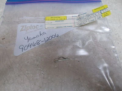 Clipe Yamaha 1964-2016 VK10 RST90 YA6 SH50 YFM400 90468-12006 FABRICANTE DE EQUIPAMENTO ORIGINAL NOVO NA CAIXA - Imagem 1 de 3