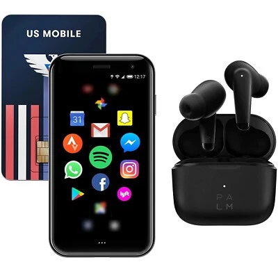 🔥New Palm Phone BUNDLE: PVG100 Unlocked 32GB Gold + Buds Pro Earbuds + SIM Card - Image 1 of 4