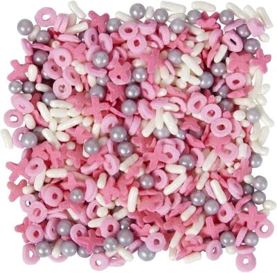 XO Valentine's Day Sprinkles Mix Decorations 3.88 oz Bottle Wilton - Image 1 of 3