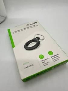 1x Belkin - Secure Holder with Key Ring for Apple Airtag - Black - Picture 1 of 7