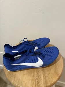 NIKE ZOOM VICTORY 3 UNISEX TRACK SPIKES BLUE/WHITE [835997-411] MEN'S 9.5 - Picture 1 of 4