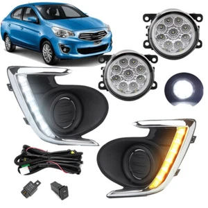Alambre de luz de circulación diurna LED para Mitsubishi Attrage Mirage G4 12-2017 - Imagen 1 de 14