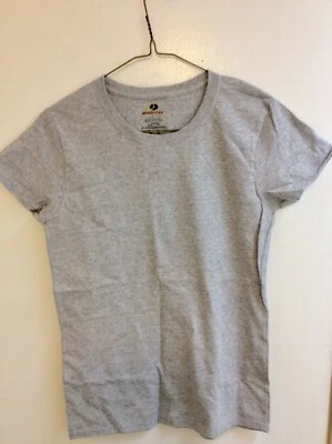 Camisetas gris roble musgo para mujer talla pequeña manga corta  Foto 1 de 3